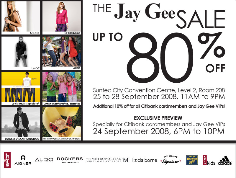 Jay Gee Sale at Suntec