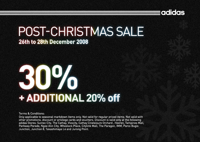 Adidas Post Christmas Sale